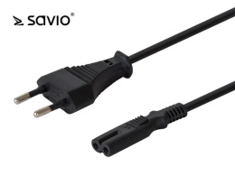 Kabel zasilający SAVIO CL-100 2pin, 1,8m