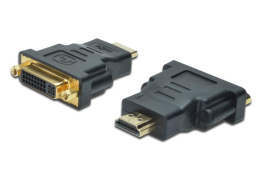 Adapter DIGITUS HDMI FHD 1080p 60Hz Typ HDMI A/DVI-I (24+5) M/Ż czarny