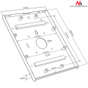 Uchwyt uniwersalny reklamowy Maclean MC-676 do iPad 2/3/4/Air/Air2 metalowa obudowa zabezpieczenie przeciwkradzieżowe mocowanie 