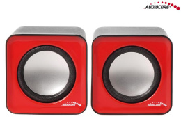 Głośniki Audiocore AC870 R komputerowe 6W USB Red&Black