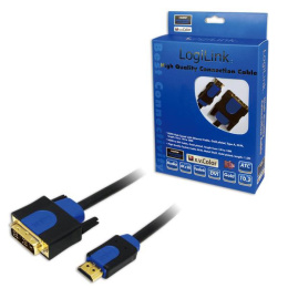 Kabel adapter LogiLink CHB3102 HDMI - DVI-D, 2m