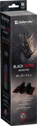 Podkładka Defender Gaming BLACK ULTRA 800x300x3mm