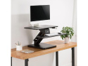 Podstawka biurkowa na klawiaturę i monitor lub laptop Maclean MC-882 do pracy stojąco siedzącej - sprężyna gazowa