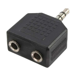 Adapter audio stereo LogiLink CA1002 3,5mm jack (M) > 2x 3,5mm jack (F)