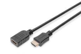 Przedłużacz HDMI DIGITUS AK-330201-050-S Ethernet 1.4 Gold 5m czarny