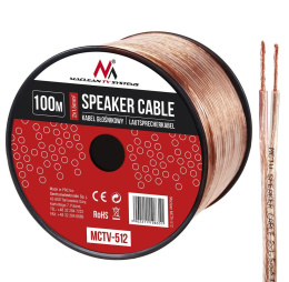 Kabel głośnikowy Maclean MCTV-512 2*1,5mm2 48*020CCA 100m