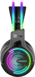 Słuchawki z mikrofonem Defender COSMO PRO 7.1 VIRTUAL SOUND podświetlane Gaming USB RGB + GRA
