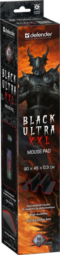 Podkładka Defender Gaming BLACK ULTRA XXL 900x450x3mm + GRA