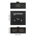 Przełącznik dwukierunkowy Manhattan HDMI 2x1 lub 1x2 4K*30Hz, czarny