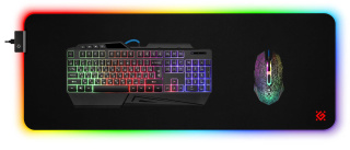 Podkładka Defender Gaming ULTRA LIGHT 900x350x4mm podświetlenie LED RGB + GRA