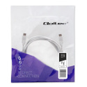 Kabel USB Qoltec 2.0 typ C męski | USB 2.0 typ C męski | 1.4m | Biały