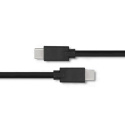 Kabel USB Qoltec 2.0 typ C męski | USB 2.0 typ C męski | 3m | Czarny