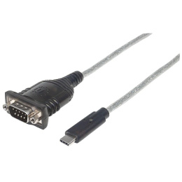 Adapter Manhattan USB-C na RS232/COM/DB9