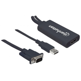 Adapter Manhattan VGA/USB/Audio na HDMI 1080p