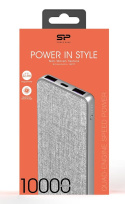 Powerbank Silicon Power QP77 10000mAh 1x USB-C, 1x USB-A, szary