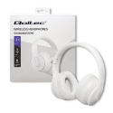 Słuchawki z mikrofonem Qoltec bezprzewodowe | BT 5.0 AB | Białe