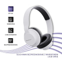 Słuchawki z mikrofonem Qoltec bezprzewodowe | BT 5.0 JL | Białe