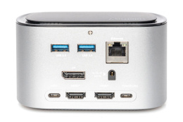 Stacja dokująca DIGITUS USB Typ C 11 portów Triple Monitor 4K 60Hz PD 3.0 M.2 SATA 3.0 NGFF aluminiowa