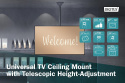 Uchwyt sufitowy DIGITUS TV 37"-70" 50kg, z regulacją teleskopową 560-910mm