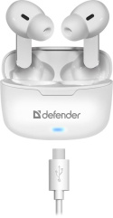 Słuchawki z mikrofonem Defender TWINS 903 bezprzewodowe Bluetooth białe