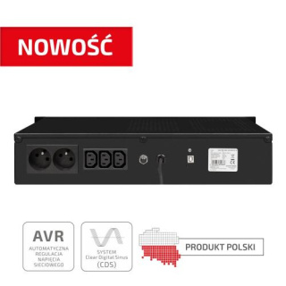 Zasilacz awaryjny Ever ECO Pro 1000VA Line-Interactive AVR 3xIEC 2xPL Sin USB rack