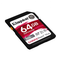Karta pamięci Kingston SDXC Canvas React Plus 64GB UHS-II U3