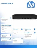 HP Inc. Komputer Pro Mini 260 MT G9 i5-1235U 512GB/8GB/W11P 6D318EA