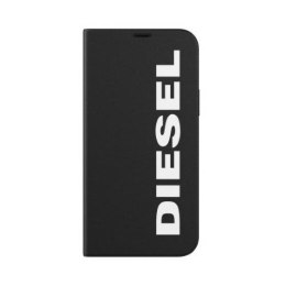 Diesel Booklet Case Core iPhone 12/12 Pro czarno-biały/black-white 42486