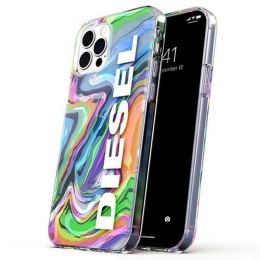 Diesel Clear Case Digital Holographic AOP iPhone 12/12 Pro holograficzny-biały/holographic-white 44315