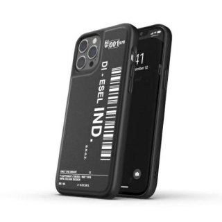 Diesel Moulded Case Core Barcode Graphic iPhone 12 Pro Max czarno-biały/black-white 42490