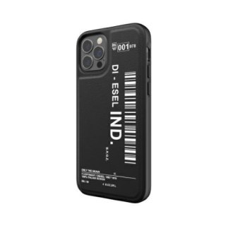 Diesel Moulded Case Core Barcode Graphic iPhone 12/12 Pro czarno-biały/black-white 42489