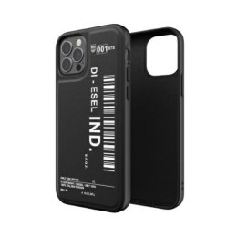Diesel Moulded Case Core Barcode Graphic iPhone 12/12 Pro czarno-biały/black-white 42489
