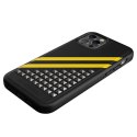 Diesel Moulded Case Premium Leather Studs and Stri iPhone 12/12 Pro czarno-żółty/black-yellow 44285