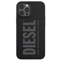 Diesel Silicone Case iPhone 12/12 Pro czarny/black 44277
