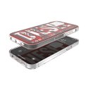 Diesel Snap Case Clear AOP iPhone 12/12 Pro czerwono-szary/red-grey 42567