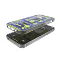 Diesel Snap Case Clear AOP iPhone 12/12 Pro niebiesko-limonkowy/blue-lime 42564