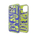 Diesel Snap Case Clear AOP iPhone 12/12 Pro niebiesko-limonkowy/blue-lime 42564