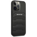 AMG AMHCP14LGSEBK iPhone 14 Pro 6,1" czarny/black hardcase Leather Debossed Lines