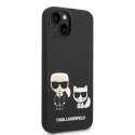 Karl Lagerfeld KLHMP14MSSKCK iPhone 14 Plus 6,7" hardcase czarny/black Liquid Silicone Karl & Choupette Magsafe