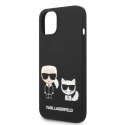 Karl Lagerfeld KLHMP14MSSKCK iPhone 14 Plus 6,7" hardcase czarny/black Liquid Silicone Karl & Choupette Magsafe