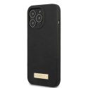Guess GUHMP13XSPLK iPhone 13 Pro Max 6,7" czarny/black hard case Silicone Logo Plate MagSafe