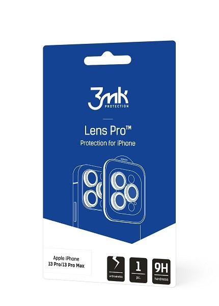 3MK Lens Protection Pro iPhone 13 Pro /13 Pro Max Ochrona na obiektyw aparatu z ramką montażową 1szt.