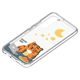 Panel Samsung GP-TOU021HOMOW do etui Frame Cover do Galaxy S22+ Muzik Tiger biały/white