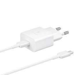 Ład. siec. Samsung EP-T1510XW 15W Fast Charge + kabel USB-C/USB-C biały/white