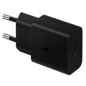 Ład. siec. Samsung EP-T1510XB 15W Fast Charge + kabel USB-C/USB-C czarny/black