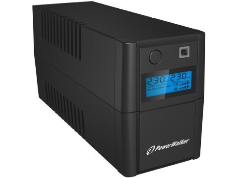 PowerWalker UPS LINE-INTERACTIVE 850VA 2X 230V PL OUT, RJ11 IN/OUT, USB, LCD