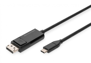 Kabel adapter DIGITUS 8K 30Hz USB Typ C/DisplayPort dwukierunkowy 2m