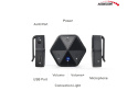 Adapter Bluetooth Audiocore AC815 odbiornik z klipsem HSP, HFP, A2DP, AVRCP