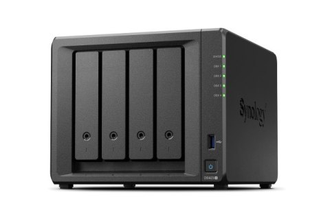 Synology DS923+ | 4-zatokowy serwer NAS, AMD Ryzen, 4GB RAM, 2x 1GbE RJ-45, 2x M.2 NVMe, Tower