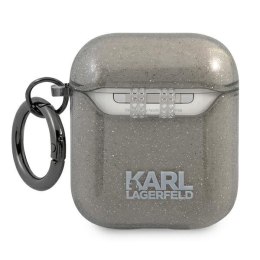 Karl Lagerfeld KLA2UCHGK AirPods cover czarny/black Glitter Choupette